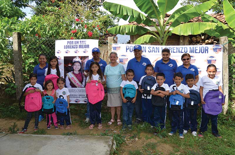 school supplies and backpacks donation in 2019 Guatemala