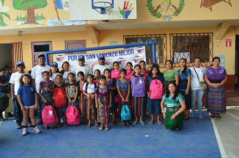 school supplies and backpacks donation in 2019 Pedrina Martinez