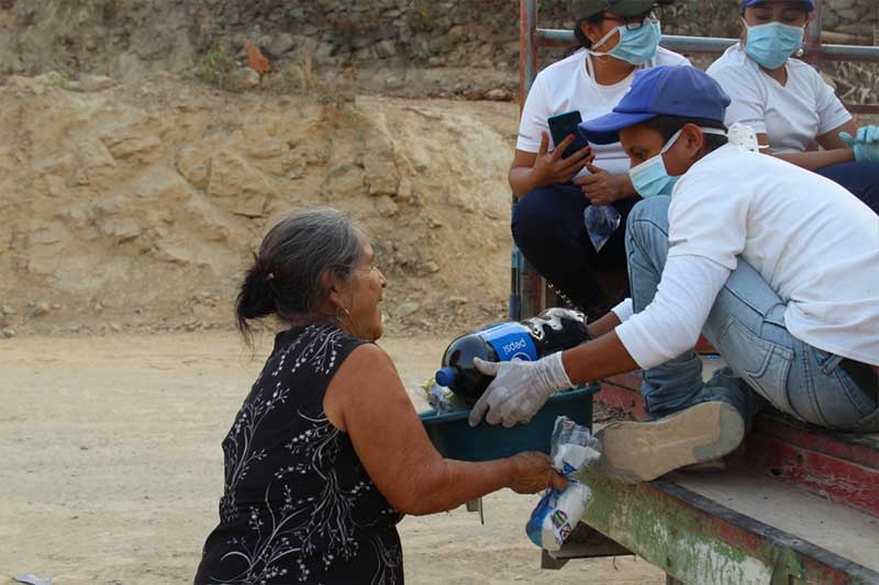 Food donation during pandemic in San Lorenzo Honduras