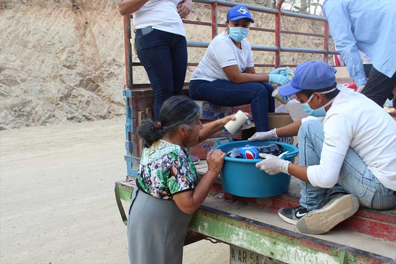 Food donation during pandemic in San Lorenzo Honduras