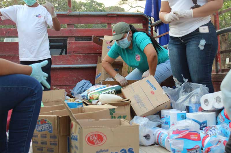 Food donation during pandemic in San Lorenzo Honduras