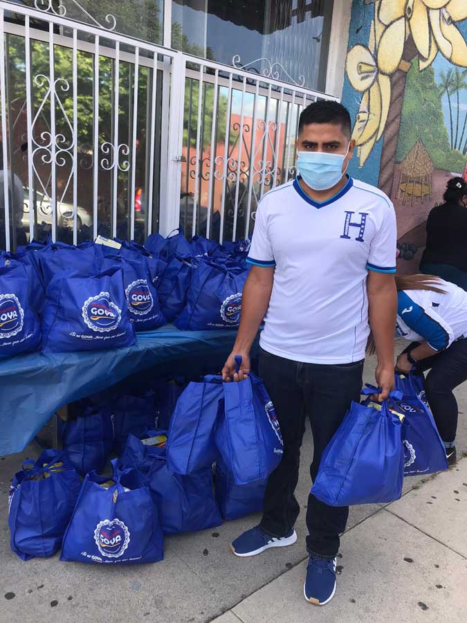 Food donation during pandemic in Los Angeles CA