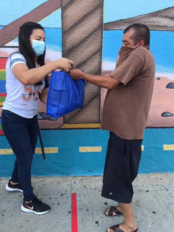 Food donation during pandemic in Los Angeles CA