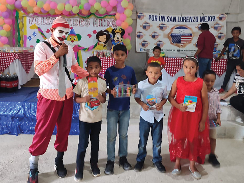 Dia del Niño celebration San Loenzo Honduras 2022